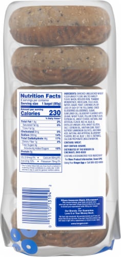 Kroger® Blueberry Bagels Perspective: back