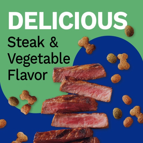 Pet Pride® Steak and Vegetable Dry Dog Food Perspective: back