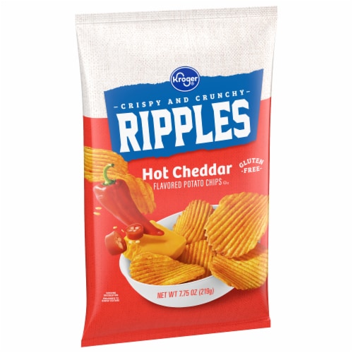 Kroger® Hot Cheddar Potato Chips Perspective: back