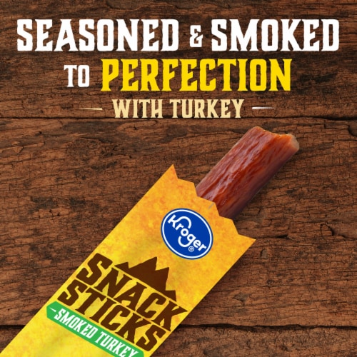 Kroger® Smoked Turkey Jerky Snack Sticks Perspective: back