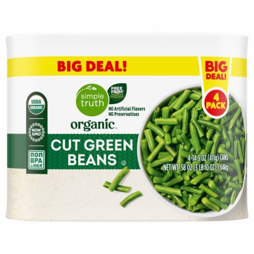 Simple Truth Organic® Cut Canned Green Beans BIG DEAL! Perspective: back