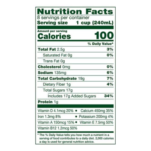 Simple Truth® Dairy Free Chocolate Almond Milk Half Gallon Perspective: back