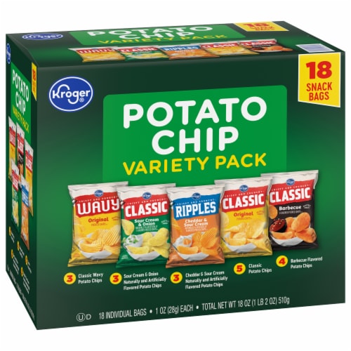 Kroger® Potato Chip Variety Pack Perspective: back