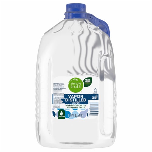 Simple Truth® Vapor Distilled Electrolyte Gallon Water Perspective: back