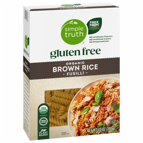Simple Truth® Gluten Free Brown Rice Fusilli Pasta Perspective: back