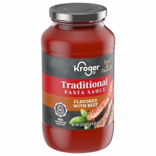Kroger® Traditional Pasta Sauce Flavored With Beef Perspective: back