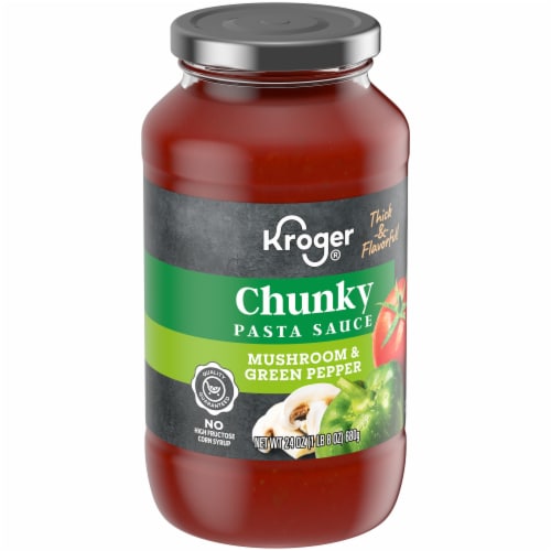 Kroger® Mushroom & Green Pepper Chunky Pasta Sauce Perspective: back