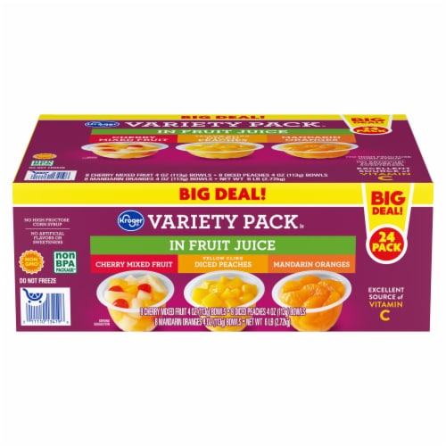 Kroger® Fruit Bowls Variety Pack BIG DEAL! Perspective: back