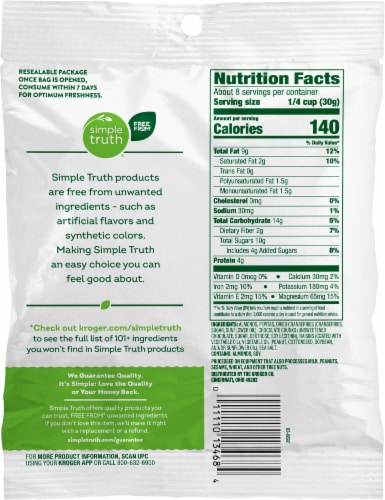 Simple Truth® Antioxidant Trail Mix Perspective: back