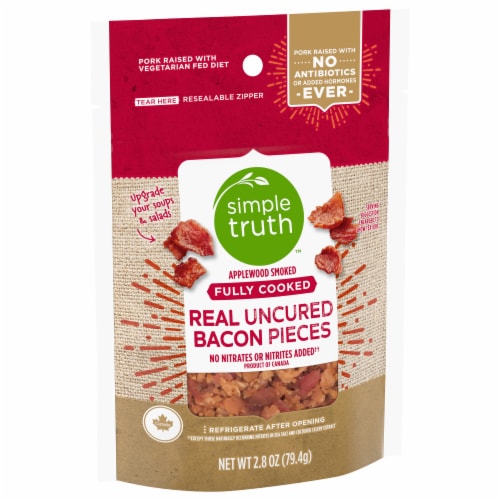 Simple Truth™ Fully Cooked Real Uncured Bacon Pieces Perspective: back