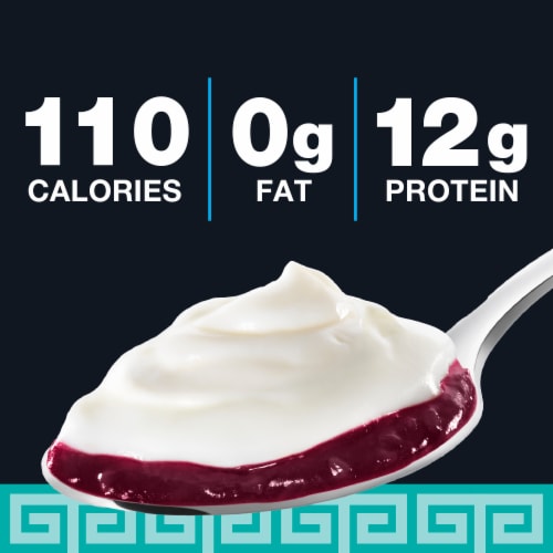 Kroger® Blueberry Fruit on the Bottom Nonfat Greek Yogurt Cup Perspective: back