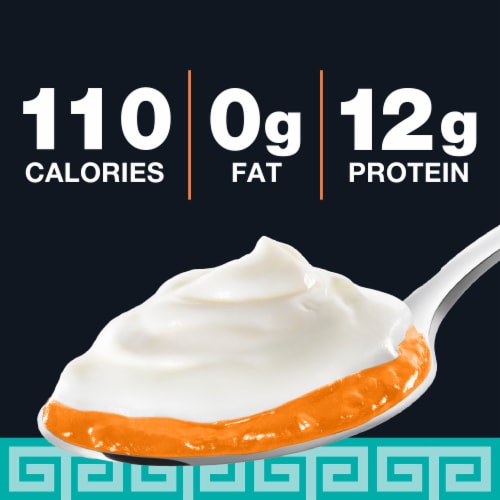 Kroger® Fruit on the Bottom Peach Nonfat Greek Yogurt Cup Perspective: back