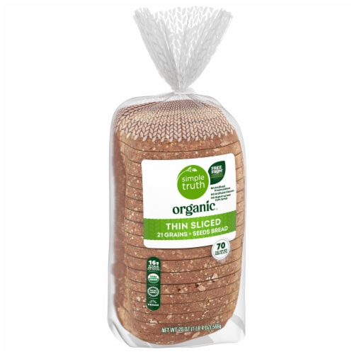 Simple Truth Organic® Thin Sliced 21 Grains + Seeds Multigrain Bread Perspective: back