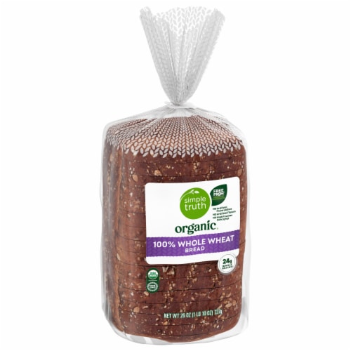 Simple Truth Organic® 100% Whole Wheat Bread Perspective: back