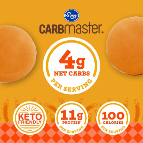 Kroger® CARBmaster® Hawaiian Hamburger Buns Perspective: back