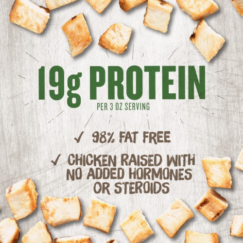 Kroger® Fully Cooked Frozen Boneless Skinless Grilled Chicken Breast Dices Perspective: back