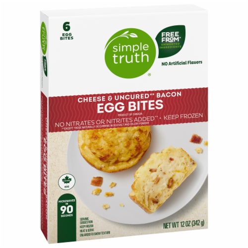 Simple Truth® Cheese & Uncured Bacon Egg Bites Perspective: back