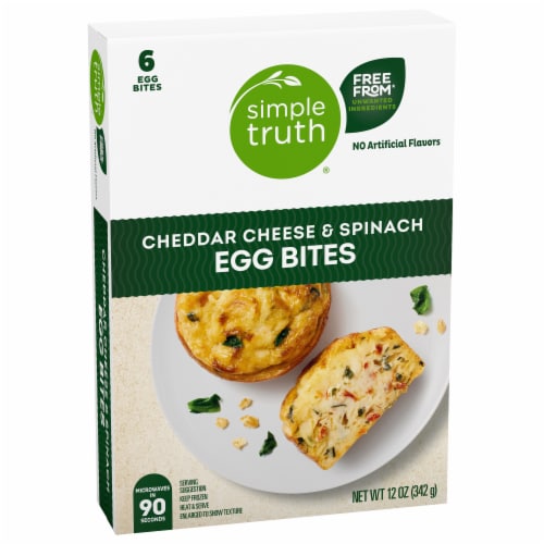 Simple Truth® Cheddar Cheese and Spinach Egg Bites Perspective: back