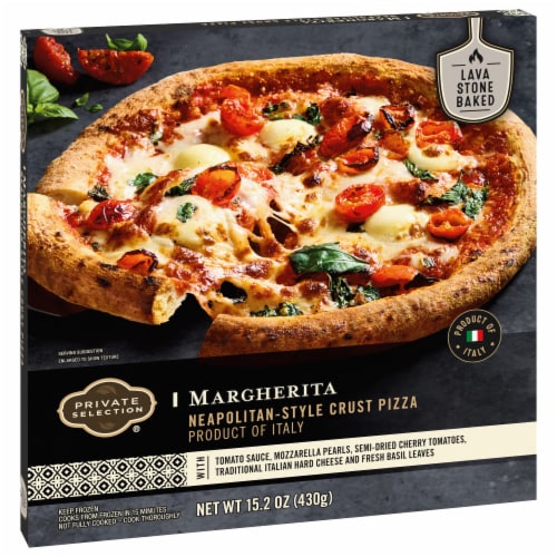 Private Selection® Margherita Neapolitan Style Crust Frozen Pizza Perspective: back