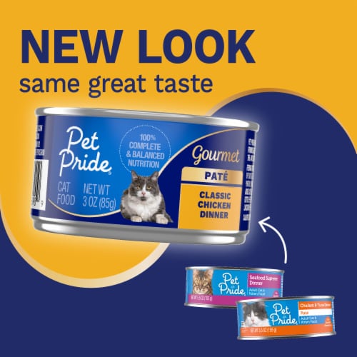 Pet Pride® All Life Stages Wet Cat Food Classic Chicken Dinner Paté Perspective: back