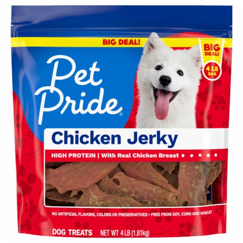Pet Pride® Chicken Jerky Dog Treats BIG DEAL! Perspective: back