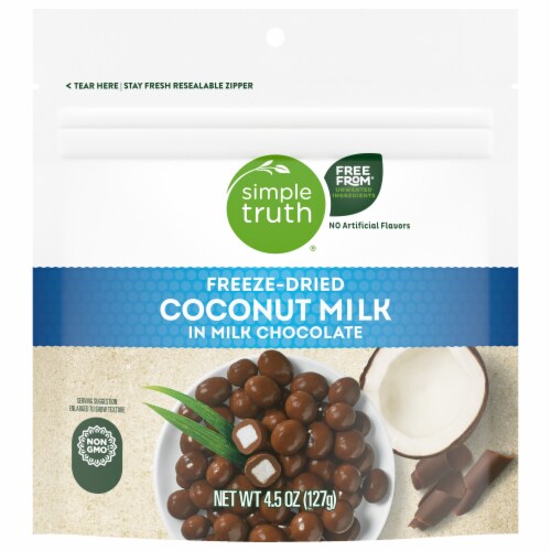 Simple Truth® Freeze-Dried Coconut Milk in Milk Chocolate Perspective: back