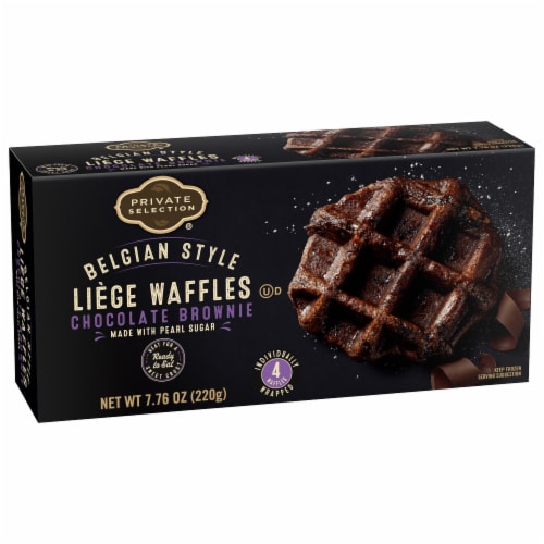 Private Selection® Belgian Style Chocolate Brownie Liege Waffles Perspective: back