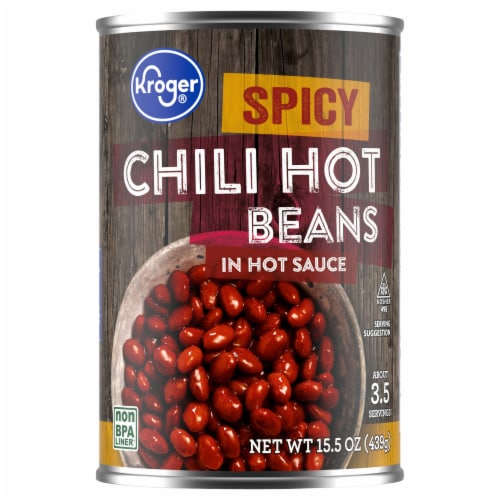 Kroger® Spicy Chili Hot Beans in Hot Sauce Perspective: back