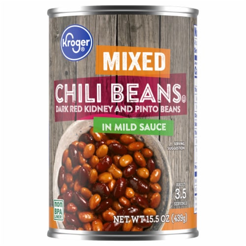 Kroger® Mixed Chili Beans in Mild Sauce Perspective: back
