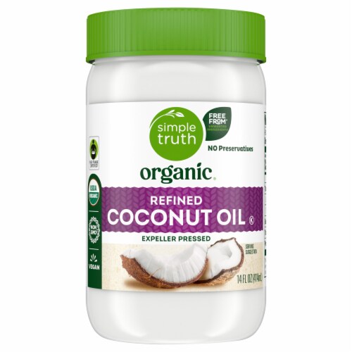 Simple Truth Organic® Refined Coconut Oil Perspective: back
