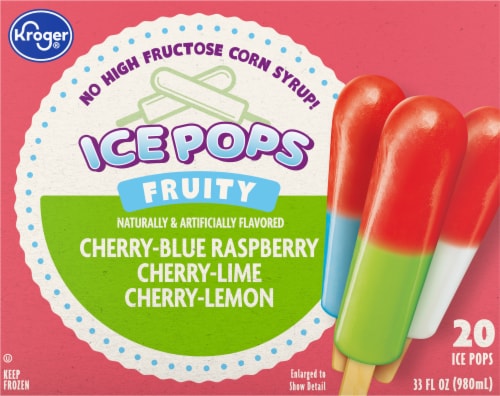Kroger® Fruity Ice Pops Variety Pack Perspective: back