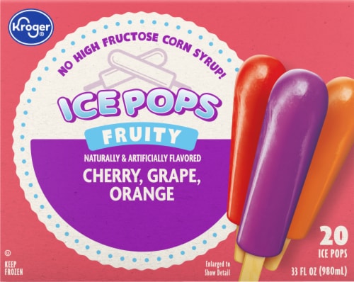 Kroger® Fruity Ice Pops Perspective: back