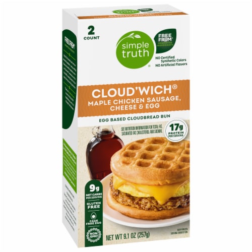 Simple Truth® Cloud'Wich® Maple Chicken Sausage Cheese & Egg Breakfast