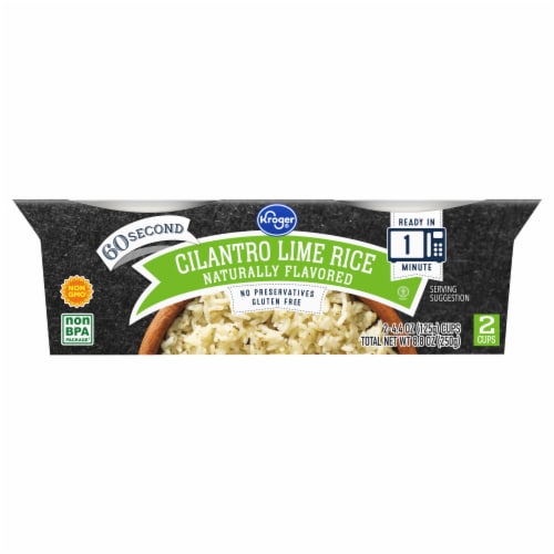 Kroger® Microwavable Cilantro Lime Rice Cups Perspective: back