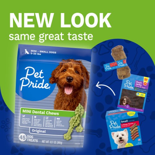 Pet Pride® Small Dental Chews Dog Treats Original Perspective: back