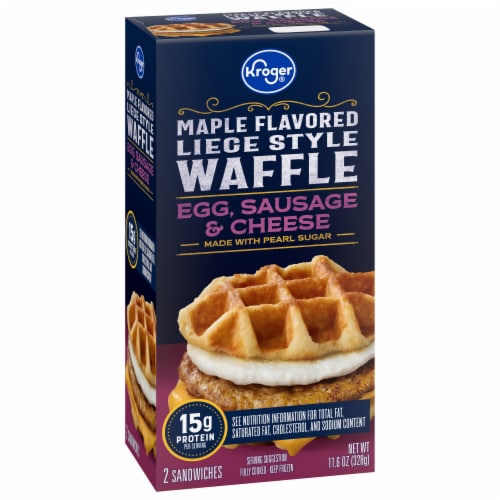 Kroger® Sausage Egg Cheese Waffle Perspective: back