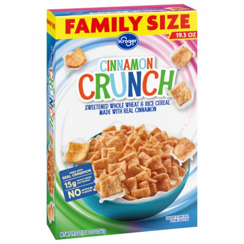 Kroger® Cinnamon Crunch Family Size Cereal Perspective: back