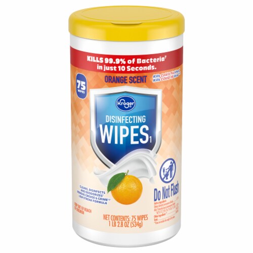 Kroger® Orange Scent Disinfecting Wipes Perspective: back