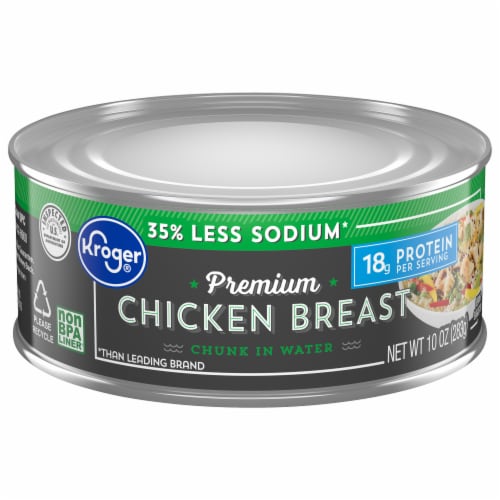 Kroger® Less Sodium Premium Chicken Chunks in Water Perspective: back