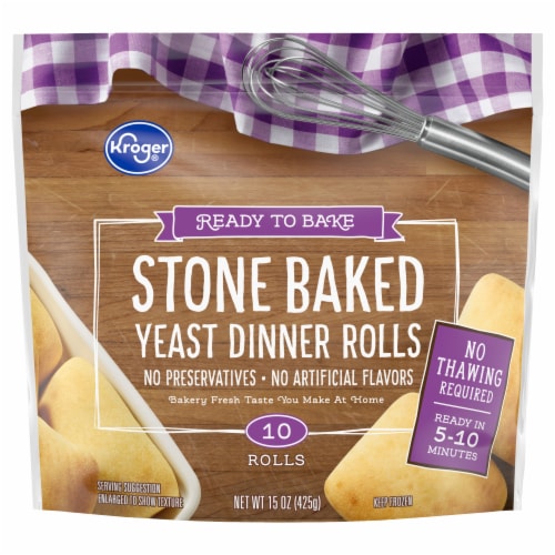 Kroger® Stone Baked Yeast Dinner Rolls Perspective: back