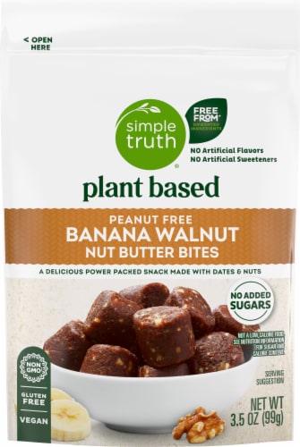 Simple Truth® Plant Based Banana Bread Walnut Nut Butter Bites Perspective: back