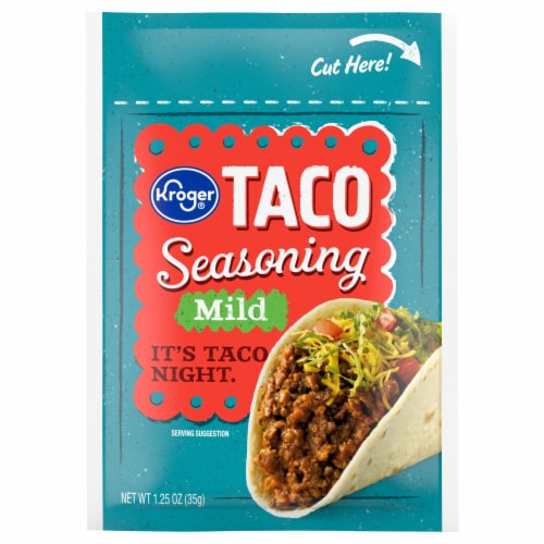 Kroger® Mild Taco Seasoning Perspective: back