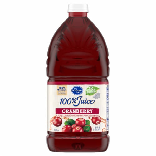 Kroger® 100% Juice Cranberry Juice Bottle Perspective: back