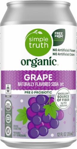 Simple Truth Organic® Grape Soda Can Perspective: back