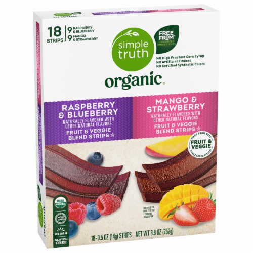 Simple Truth Organic® Fruit Strip Variety Pack Perspective: back
