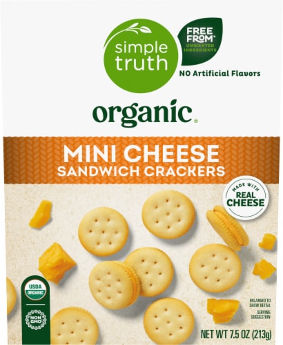 Simple Truth Organic® Mini Cheese Sandwich Crackers Perspective: back