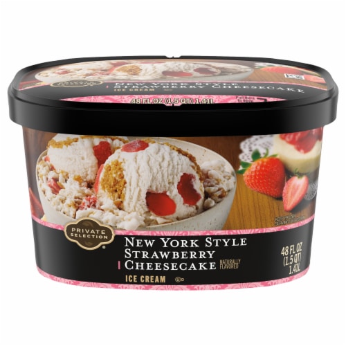 Private Selection® New York Style Strawberry Cheesecake Ice Cream Perspective: back