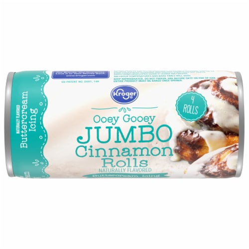 Kroger® Ready-To-Bake Jumbo Cinnamon Rolls with Buttercream Icing Perspective: back