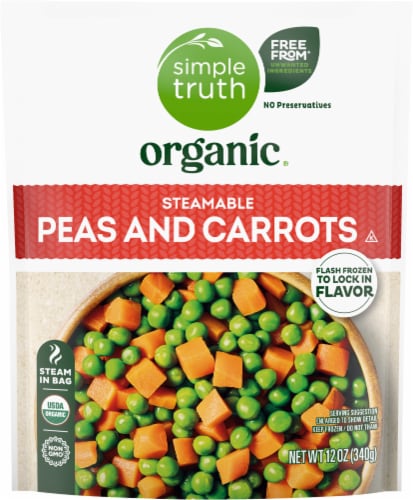Simple Truth Organic® Steamable Peas and Carrots Perspective: back