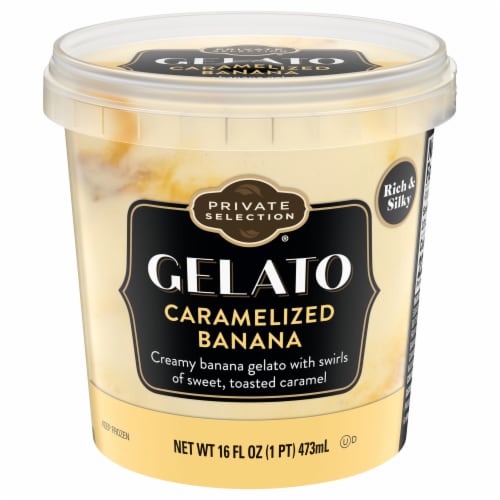 Private Selection® Caramelized Banana Gelato Pint Perspective: back